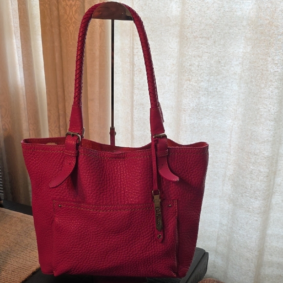 Cole‎ Haan Hot Pink All Leather Shoulder Bag - Picture 1 of 16